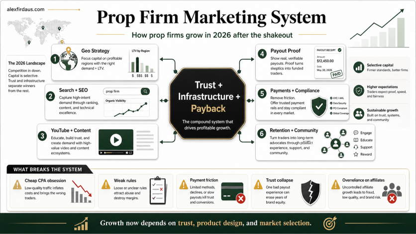 prop firm marketing system