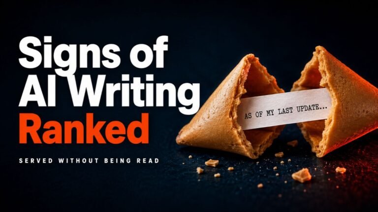 signs of AI writing ranked